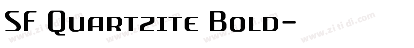 SF Quartzite Bold字体转换